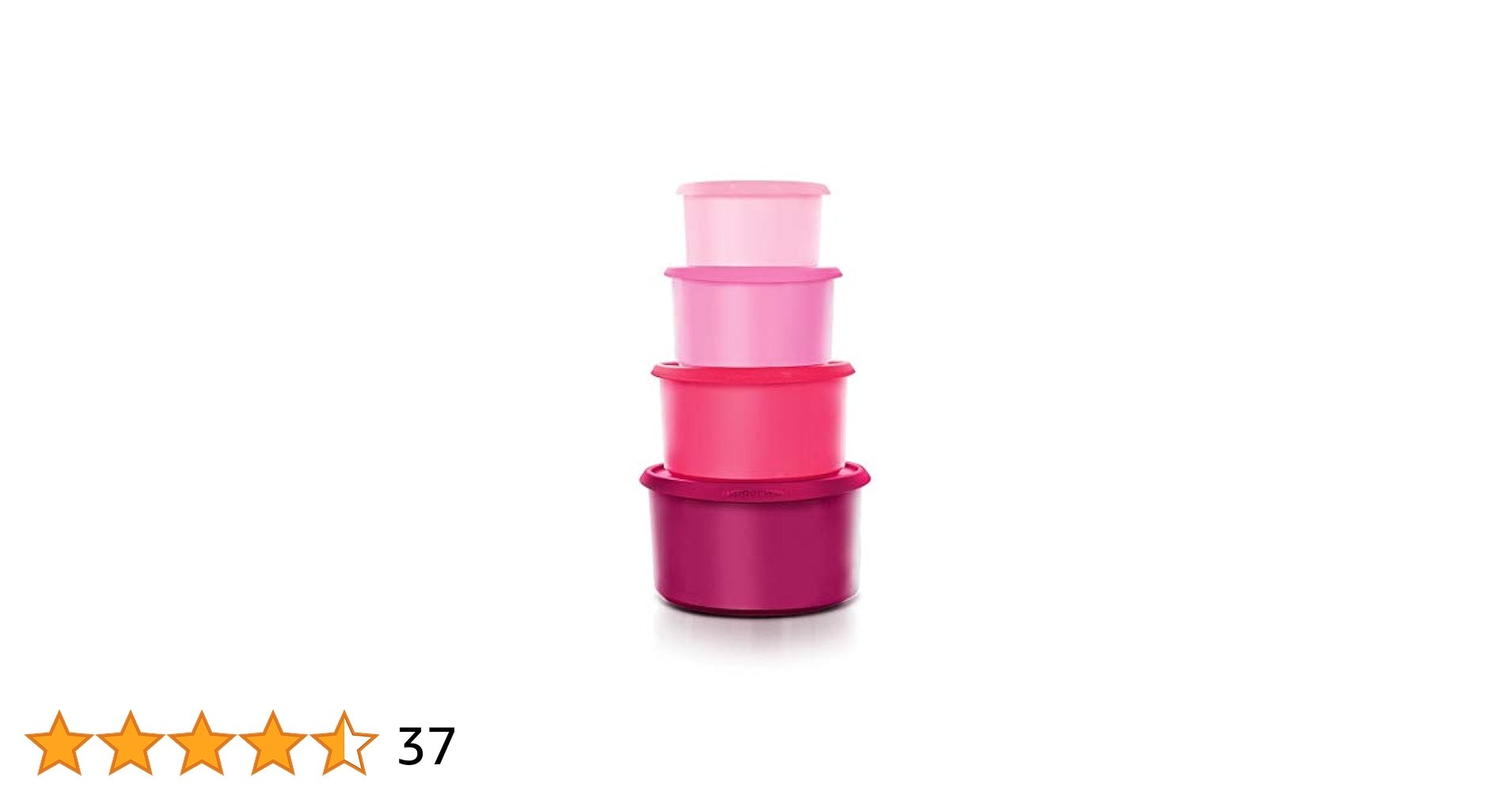 Tupperwareタッパーウェア　 システムドロワー　4個セット　ピンク Tupperwareタッパーウェア システムドロワー 4個セット ピンク